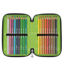 Astuccio 3 zip collezione Stilnovo - 19,5 x 7,5 x 12,9 cm - PL- colori neon assortiti - Giotto