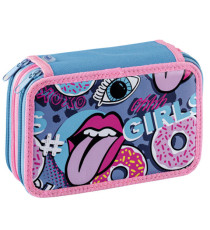 Astuccio 3 Zip Fantasy - 13 x 20 x7,5 cm - colori assortiti - Favorit