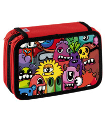 Astuccio 3 Zip Fantasy - 13 x 20 x7,5 cm - colori assortiti - Favorit