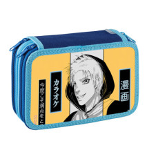 Astuccio 3 Zip Manga - 13 x 20 x 7,5 cm - fantasie assortite - Favorit