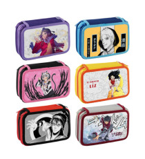 Astuccio 3 Zip Manga - 13 x 20 x 7,5 cm - fantasie assortite - Favorit