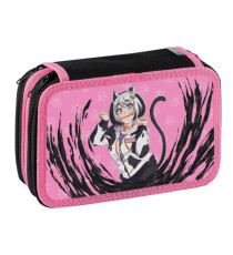 Astuccio 3 Zip Manga - 13 x 20 x 7,5 cm - fantasie assortite - Favorit