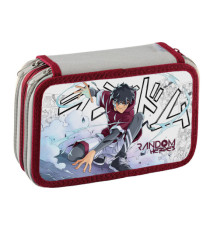 Astuccio 3 Zip Manga - 13 x 20 x 7,5 cm - fantasie assortite - Favorit