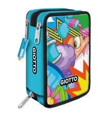 Astuccio 3 zip Young Street collection - 19,5 x 7,5 x 12,9 cm - PL - fantasie assortite - Giotto