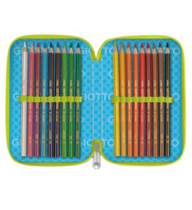 Astuccio 3 zip Young Street collection - 19,5 x 7,5 x 12,9 cm - PL - fantasie assortite - Giotto