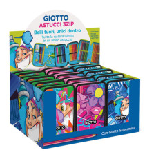 Astuccio 3 zip Young Street collection - 19,5 x 7,5 x 12,9 cm - PL - fantasie assortite - Giotto