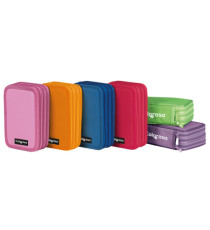 Astuccio Colors 3 zip - 13 x 20 x 7,5 cm - tessuto - colori assortiti - Colorosa Astuccio Colors 3 zip - 13 x 20 x 7,5 cm - tessuto - colori assortiti - Colorosa