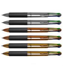 Astuccio penne a sfera Chrome - punta 1,00 mm - 4 colori  - Osama - conf. 6 pezzi Astuccio penne a sfera Chrome - punta 1,00 mm - 4 colori  - Osama - conf. 6 pezzi