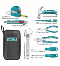 Accessori professionali - cacciaviti e pinze - Total - conf.10 pezzi Accessori professionali - cacciaviti e pinze - Total - conf.10 pezzi