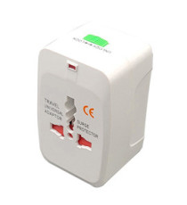 Adattatore da viaggio universale - 2 prese USB - bianco - MKC Melchioni Adattatore da viaggio universale - 2 prese USB - bianco - MKC Melchioni
