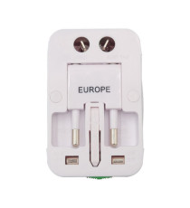 Adattatore da viaggio universale - bianco - MKC Melchioni Adattatore da viaggio universale - bianco - MKC Melchioni