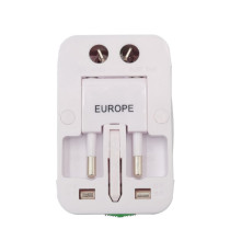 Adattatore da viaggio universale - bianco - MKC Melchioni Adattatore da viaggio universale - bianco - MKC Melchioni