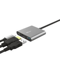 Adattatore USB-C - multiporta 3-in-1 Dalyx - Trust Adattatore USB-C - multiporta 3-in-1 Dalyx - Trust