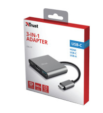 Adattatore USB-C - multiporta 3-in-1 Dalyx - Trust Adattatore USB-C - multiporta 3-in-1 Dalyx - Trust