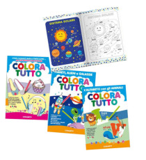 Album da colorare - alfabeto inglese - spazio - 24 facciate - per bambina - Blasetti - conf. 6 pezzi