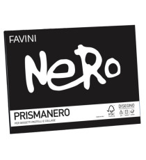 Album Prismanero - 24x33cm - 10 fogli - 128gr - monoruvido - Favini Album Prismanero - 24x33cm - 10 fogli - 128gr - monoruvido - Favini