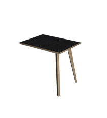 Allungo DX/SX per scrivanie Woody - 60 x 80 x H 74,4 cm - rovere / nero venato