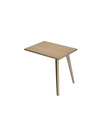 Allungo DX/SX per scrivanie Woody - 60 x 80 x H 74,4 cm - rovere / rovere