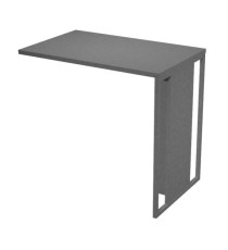 Allungo reversibile dx/sx Essence - 80 x 50 cm - Antracite - Gamba antracite