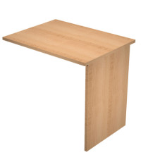 Allungo reversibile dx/sx per scrivanie Easy - 80 x 60 cm - con fianchi pannello - Faggio