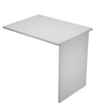 Allungo reversibile dx/sx per scrivanie Easy - 80 x 60 cm - con fianchi pannello - grigio