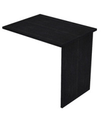 Allungo reversibile dx/sx per scrivanie Easy - 80 x 60 cm - con fianchi pannello - Nero venato