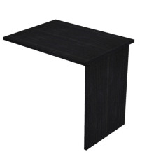 Allungo reversibile dx/sx per scrivanie Easy - 80 x 60 cm - con fianchi pannello - Nero venato