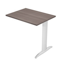 Allungo reversibile dx/sx per scrivanie Easy - 80 x 60 cm - Frassino toscano/metal cromato