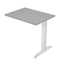 Allungo reversibile dx/sx per scrivanie Easy - 80 x 60 cm - Grigio/metal cromato
