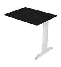 Allungo reversibile dx/sx per scrivanie Easy - 80 x 60 cm - Nero venato/metal cromato