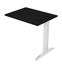 Allungo reversibile dx/sx per scrivanie Easy - 80 x 60 cm - Nero venato/metal cromato