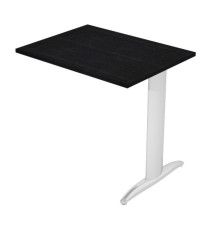 Allungo reversibile dx/sx per scrivanie Easy - 80 x 60 cm - Nero venato/metal cromato