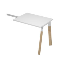 Allungo scrivanie Woody Superior - 80 x 60 x 72,5 cm - piano bianco