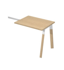 Allungo scrivanie Woody Superior - 80 x 60 x 72,5 cm - piano rovere