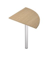 Angolare Easy - 90 gradi - 80 x 80 cm - gamba di supporto in metallo - rovere Angolare Easy - 90 gradi - 80 x 80 cm - gamba di supporto in metallo - rovere