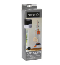 Appendi scope/attrezzi - 9,2x2,7x6,6 cm - 3 posti - Perfetto Appendi scope/attrezzi - 9,2x2,7x6,6 cm - 3 posti - Perfetto