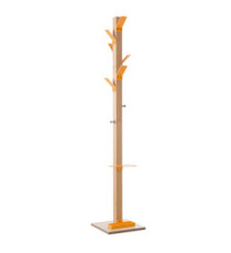 Appendiabiti Easycloth - 6 posti - legno/arancio - Paperflow Appendiabiti Easycloth - 6 posti - legno/arancio - Paperflow