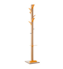 Appendiabiti Easycloth - 6 posti - legno/arancio - Paperflow Appendiabiti Easycloth - 6 posti - legno/arancio - Paperflow