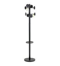 Appendiabiti Stand3 - 8 posti - 175 x 37 cm - nero - Alba