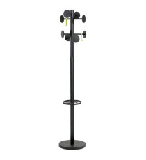 Appendiabiti Stand3 - 8 posti - 175 x 37 cm - nero - Alba