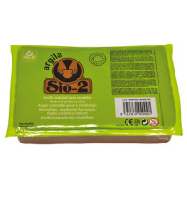 Argilla naturale 100% - panetto 1,5 kg - rosso - Cwr