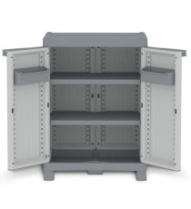 Armadietto Domino Wave - Base 700UW - 2 ante - 70 x 43,8 x 97,6 cm - PPL - grigio - Terry