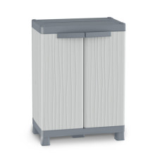 Armadietto Domino Wave - Base 700UW - 2 ante - 70 x 43,8 x 97,6 cm - PPL - grigio - Terry