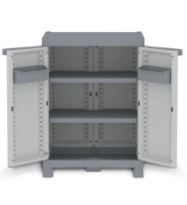 Armadietto Domino Wave - Base 700UW - 2 ante - 70 x 43,8 x 97,6 cm - PPL - grigio - Terry