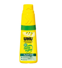 Attaccatutto Twist&Glue ReNature - 35 ml - senza solventi - bianco - UHU Attaccatutto Twist&Glue ReNature - 35 ml - senza solventi - bianco - UHU