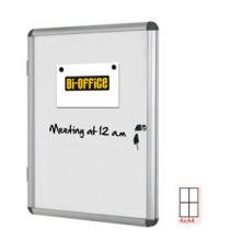 Bacheca per interni - fondo bianco magnetico - 4 fogli A4 - verticale - Bi-Office Bacheca per interni - fondo bianco magnetico - 4 fogli A4 - verticale - Bi-Office
