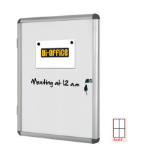 Bacheca per interni - fondo bianco magnetico - 4 fogli A4 - verticale - Bi-Office Bacheca per interni - fondo bianco magnetico - 4 fogli A4 - verticale - Bi-Office