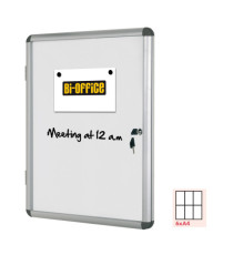 Bacheca per interni - fondo bianco magnetico - 6 fogli A4 - orizzontale - Bi-Office Bacheca per interni - fondo bianco magnetico - 6 fogli A4 - orizzontale - Bi-Office
