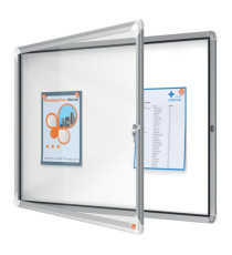 Bacheca per interni - fondo magnetico bianco - 8 fogli A4 - orizzontale - Nobo Bacheca per interni - fondo magnetico bianco - 8 fogli A4 - orizzontale - Nobo