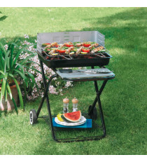 Barbecue Clic Clac - pieghevole - 84 x 60 x 80 cm - acciaio - nero - Garden Friend Barbecue Clic Clac - pieghevole - 84 x 60 x 80 cm - acciaio - nero - Garden Friend
